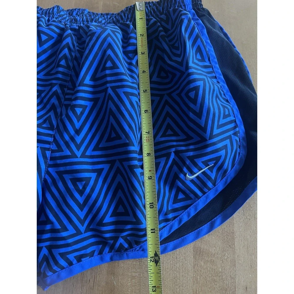 Nike Dri-Fit Women's Black & Blue Tempo Running Shorts w/ Lining Size M Athletic